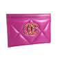 CHANEL 19 COCO Mark Gold Hardware Card Case