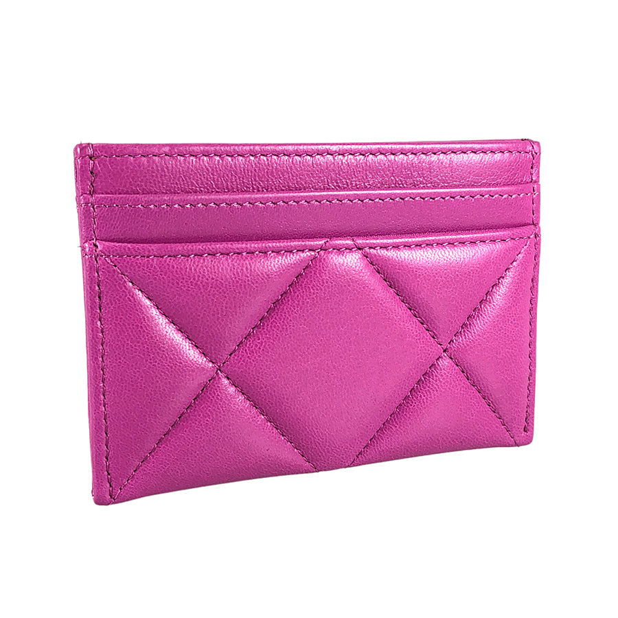 CHANEL 19 COCO Mark Gold Hardware Card Case