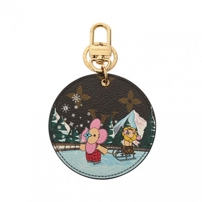 Louis Vuitton Vivienne Keychain Rose