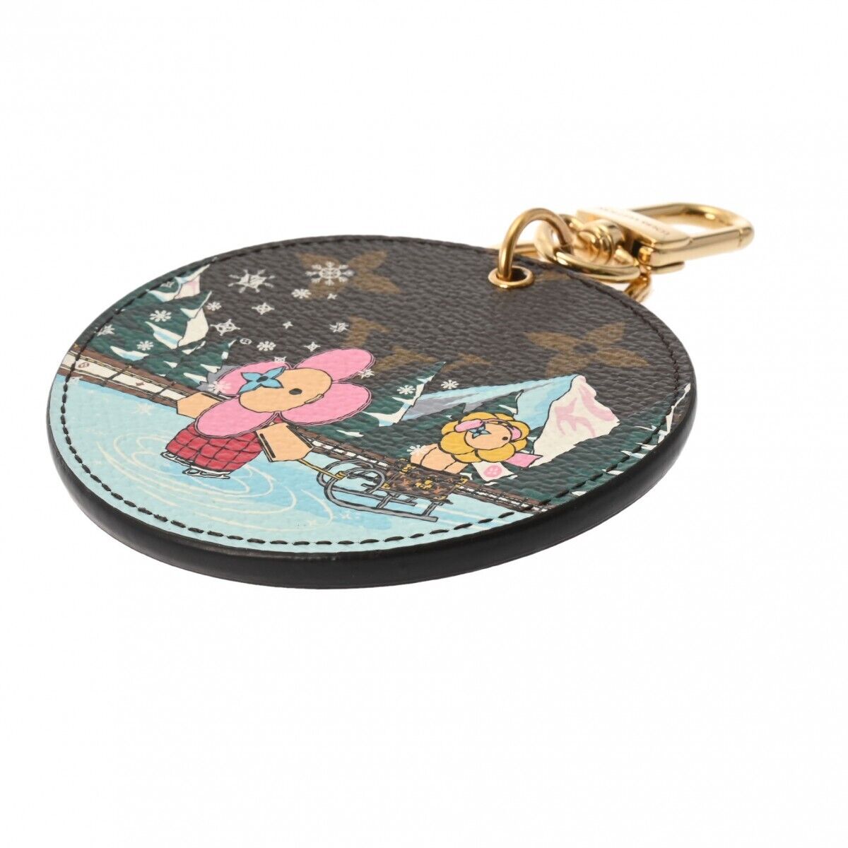 Louis Vuitton Vivienne Keychain Rose