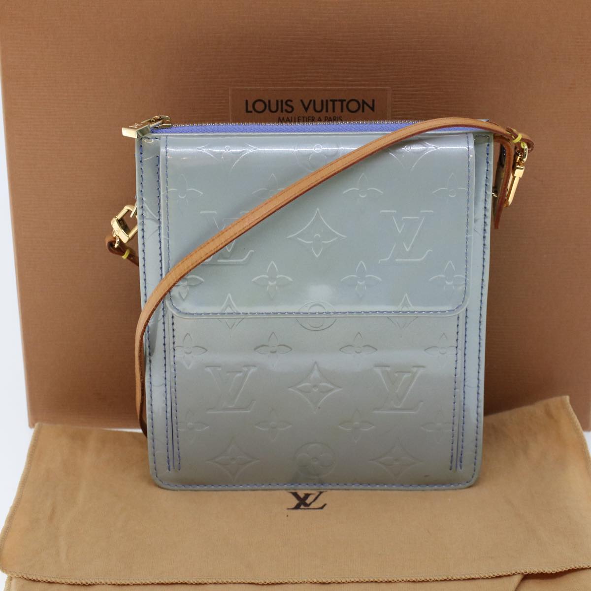Louis Vuitton Vernis Motto Pouch Lavande