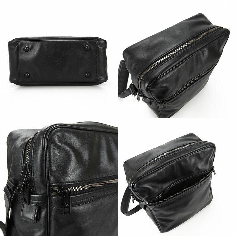 Louis Vuitton Clarkson Monogram Diffir Crossbody Bag Black Leather