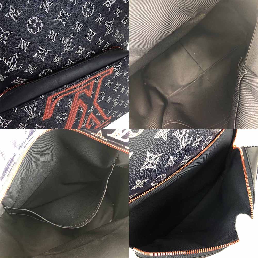 Louis Vuitton Apollo Bag Monogram Ink Upside Down Leather Rucksack