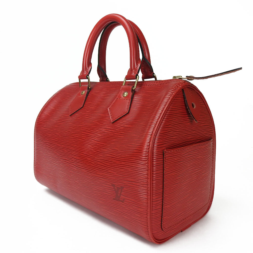 Louis Vuitton Handbag Speedy 25 Castilian Red Epi Leather