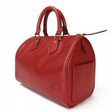 Louis Vuitton Handbag Speedy 25 Castilian Red Epi Leather