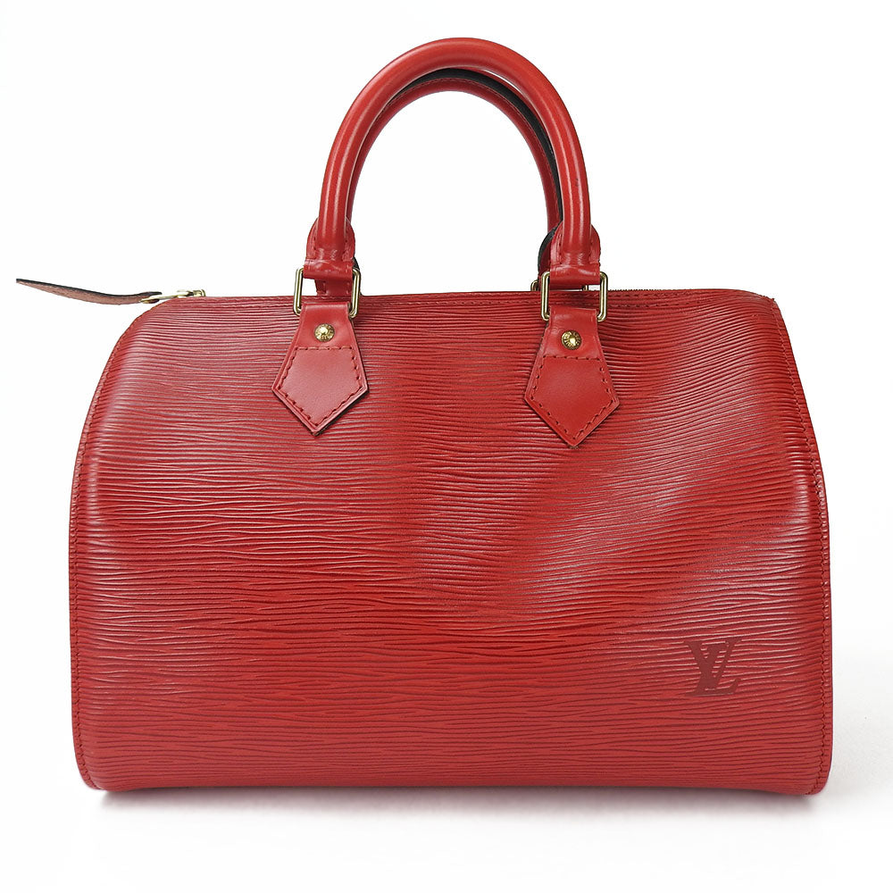 Louis Vuitton Handbag Speedy 25 Castilian Red Epi Leather