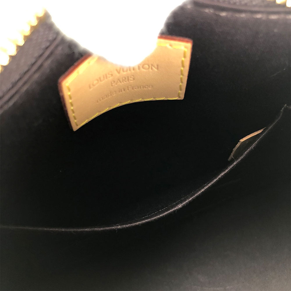 Louis Vuitton Alma BB Vernis 2Way Shoulder Bag Gold Metal Fittings