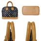 Louis Vuitton Handbag Alma Monogram Multicolor Noir Black