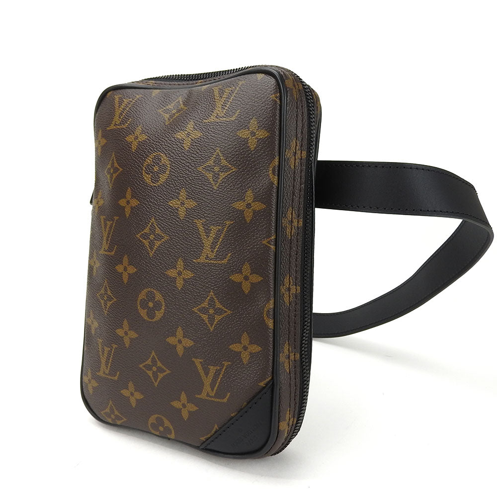 Louis Vuitton Body Shoulder Bag Utility Monogram Leather Black