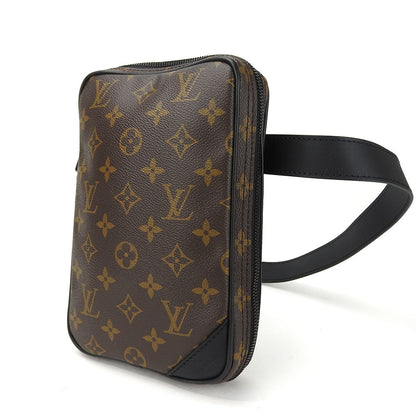 Louis Vuitton Body Shoulder Bag Utility Monogram Leather Black
