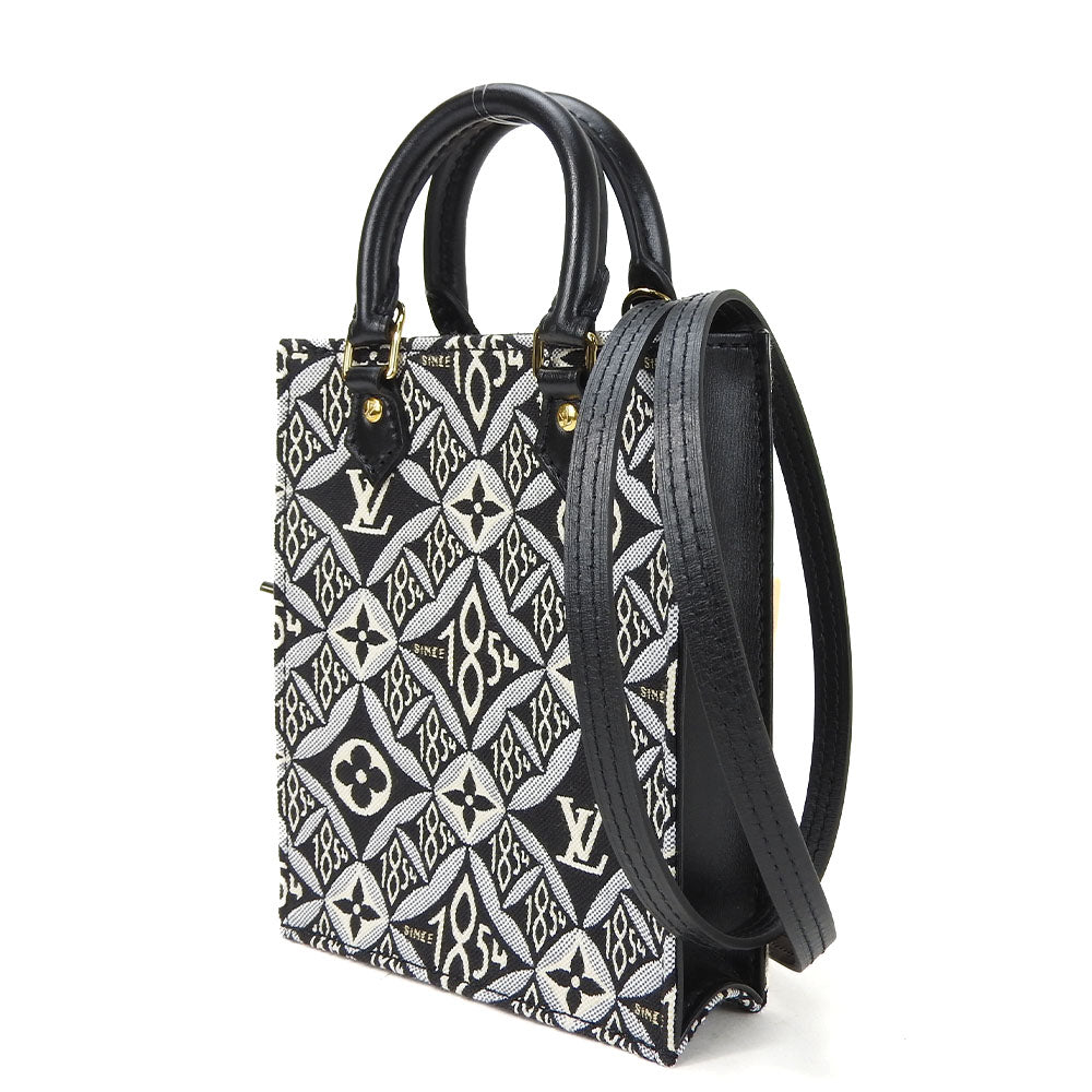 Louis Vuitton Shoulder Bag Petite Sac Plat Monogram Jacquard