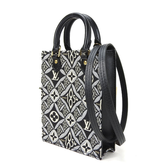 Louis Vuitton Shoulder Bag Petite Sac Plat Monogram Jacquard