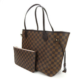 Louis Vuitton Tote Bag Neverfull MM Damier Ebene Rose Ballerine