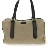 Gucci Boston Canvas Leather Boston Bag