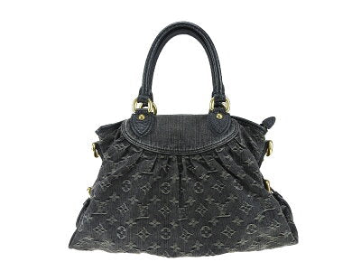 Louis Vuitton Neo Cabby MM monogram denim handbag Black