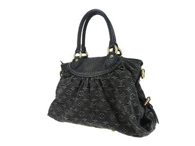 Louis Vuitton Neo Cabby MM monogram denim handbag Black