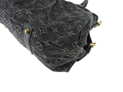 Louis Vuitton Neo Cabby MM monogram denim handbag Black