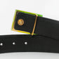 Ceinture en cuir noir Chanel