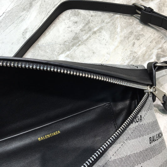 BLN-Ciaga Souvenir XS Belt Bag In Gray, For Women,  Bags 9.5in/24Amelia
