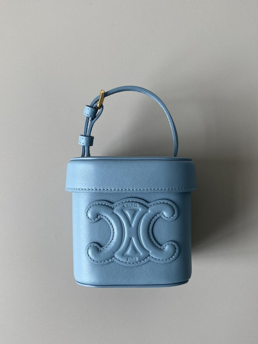 CE Small Box Cuir Triomphe Denim For Women 4in/11Amelia199263DU3.07DD