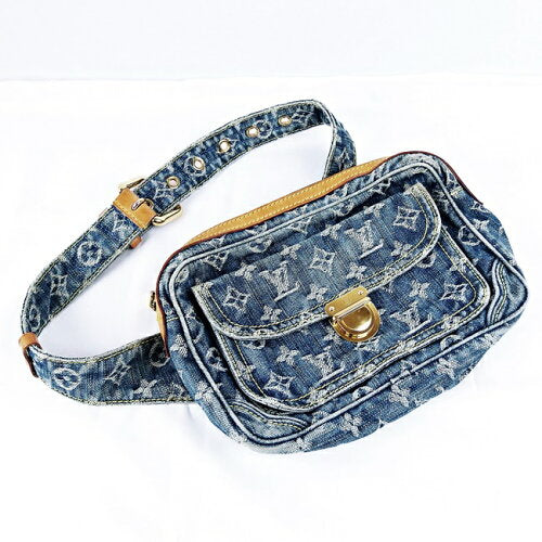 Louis Vuitton Monogram Denim Casual Waist Pouch Bum Bag