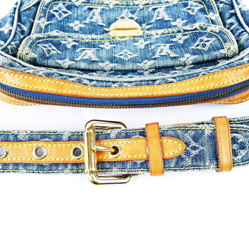 Louis Vuitton Monogram Denim Casual Waist Pouch Bum Bag