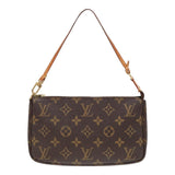 Louis Vuitton Pochette Accessoire  Canvas Clutch Bag