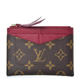Louis Vuitton Zipped Card Holder Monogram Fuchsia Pink