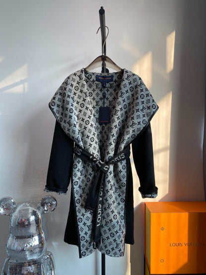 Luxury Louis Vuitton  Wrap Coat 043