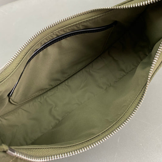CE Medium Ava Bag With CE Strap In Quilted Nylon Khaki For Women 9in/23Amelia196972DLI.15KH