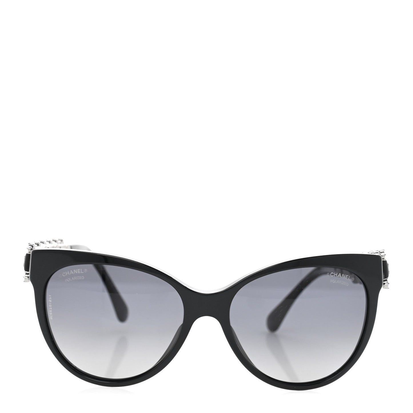 Amelia Crystal Pearl Cat Eye Sunglasses 5336-H-B Black