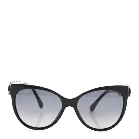 Amelia Crystal Pearl Cat Eye Sunglasses 5336-H-B Black