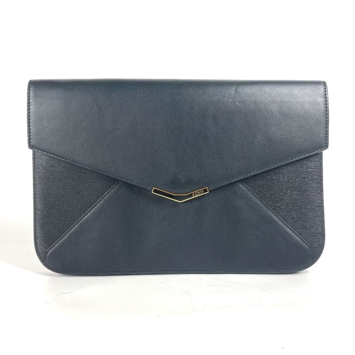 Fendi  Leather Clutch Bag (Pre-Owned)