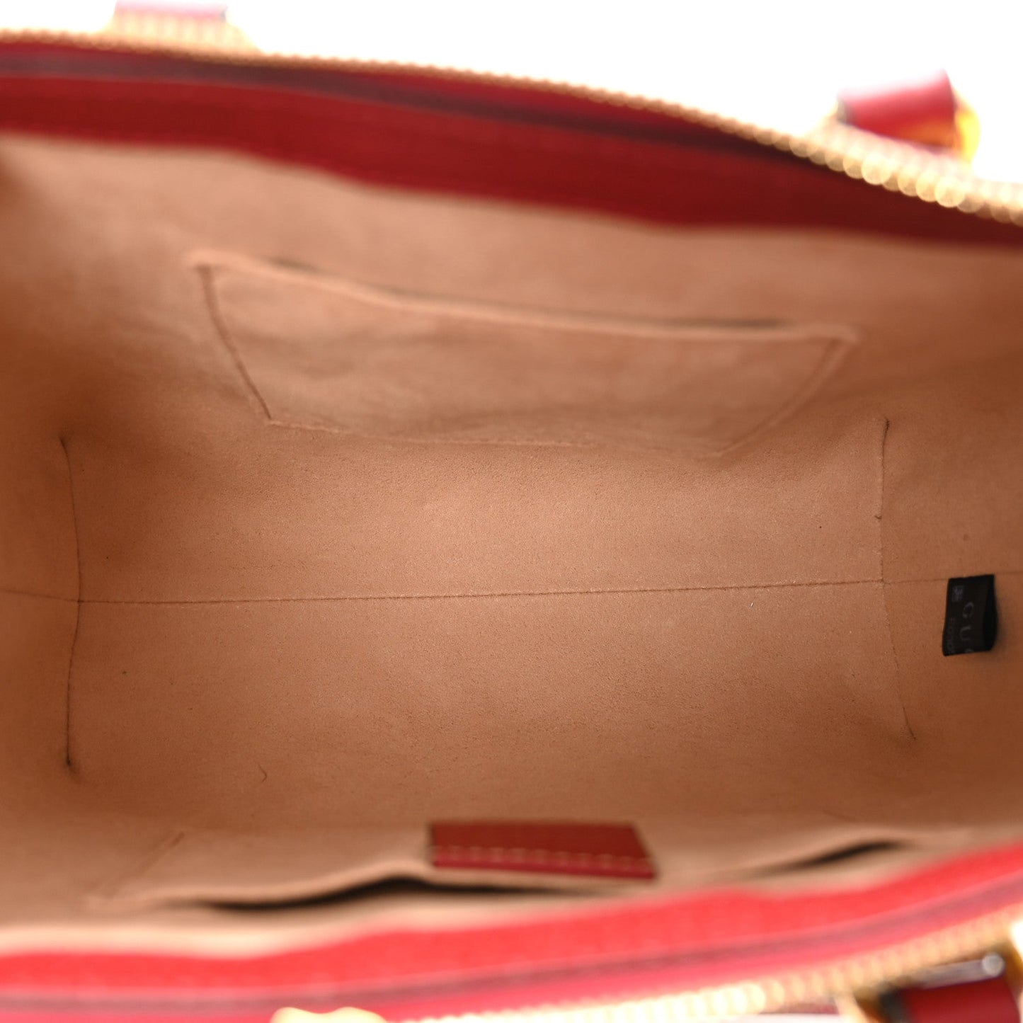 Amelia GG Supreme Monogram Flora Web Small Ophidia Tote Bag Red