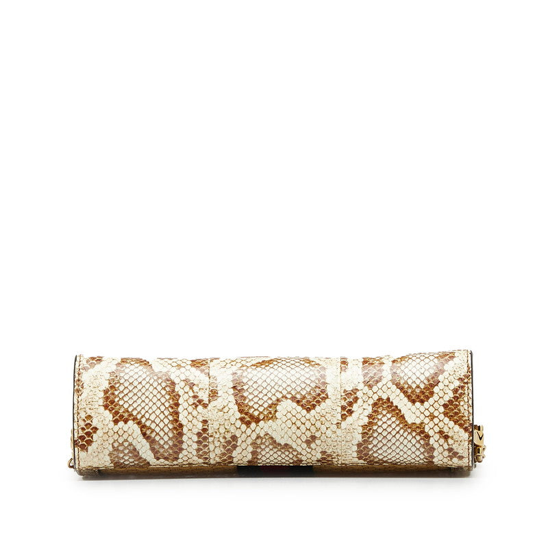 Gucci Ophidia Raffia Python Chain Shoulder Bag