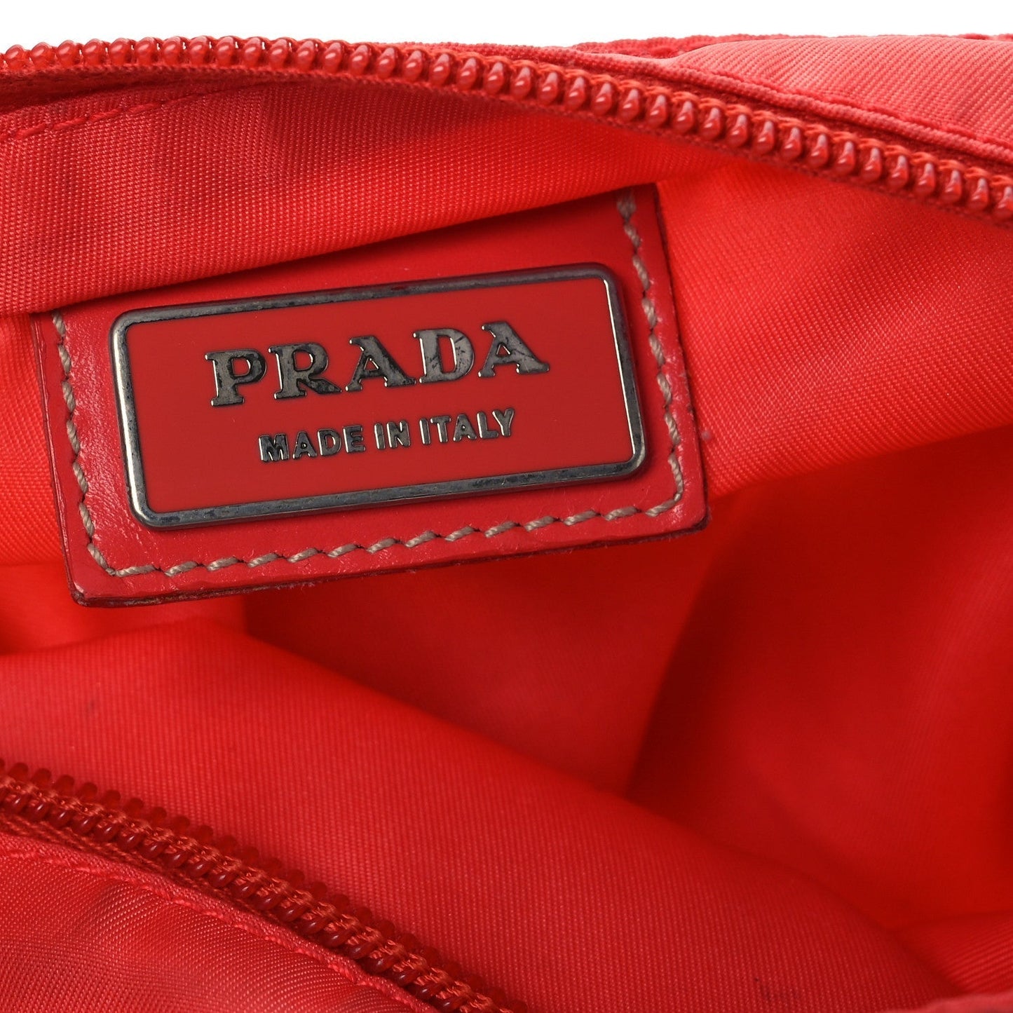 Prada Nylon Vela Flat Messenger Bag Corallo