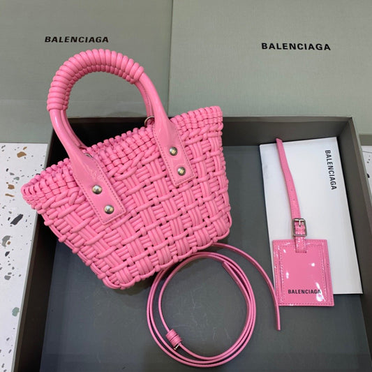 BLN-Ciaga Bistro XS Basket With Strap In Pink, For Women,  Bags 16.1in/41Amelia6713422IE3Y5812