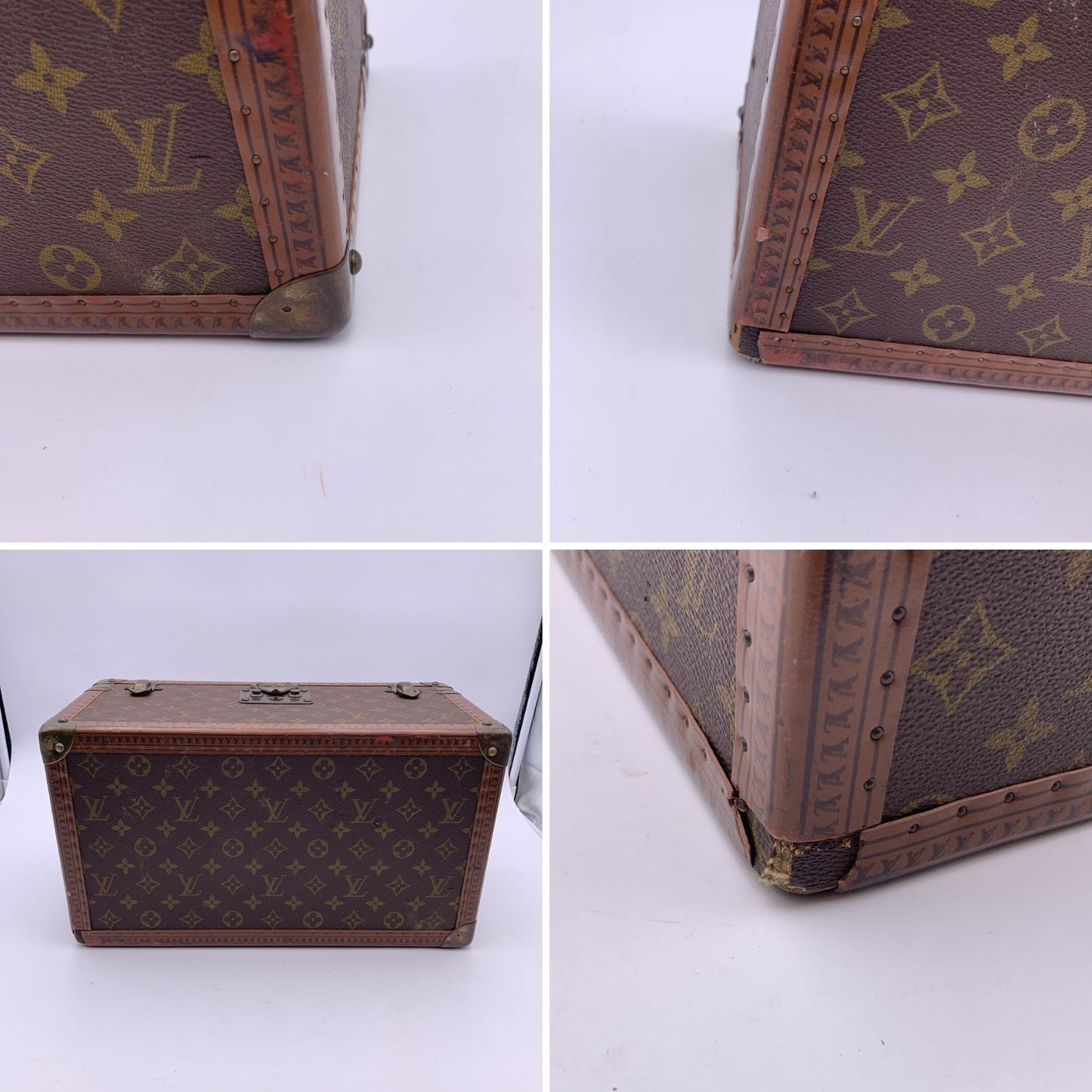 LOUIS VUITTON   Monogram Train Case Boite Bouteille Et Glace