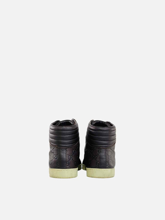GUCCI Hi Top Brown Size EU 44.5 Sneakers