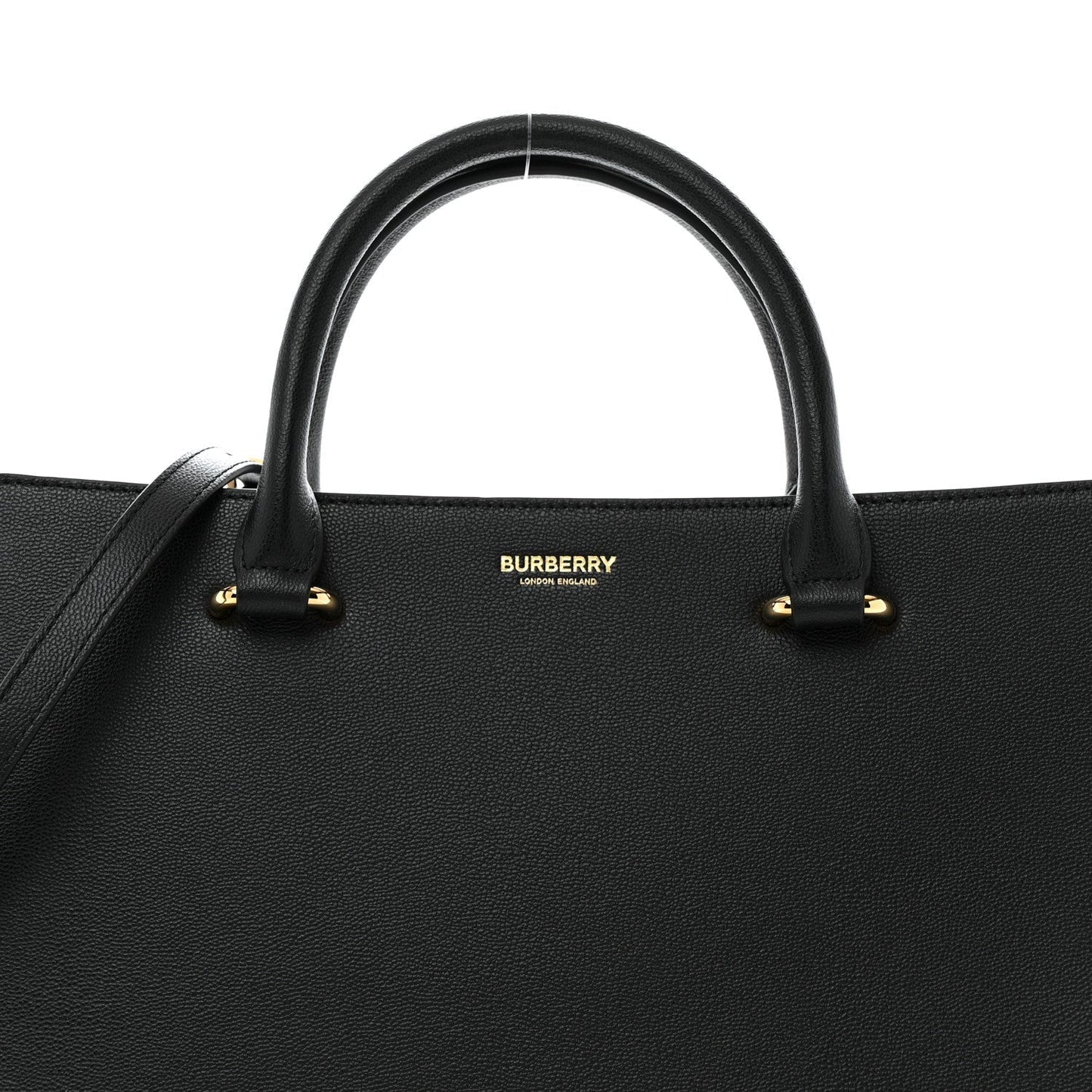 Amelia Calfskin Mega Check Small Banwell Tote Black