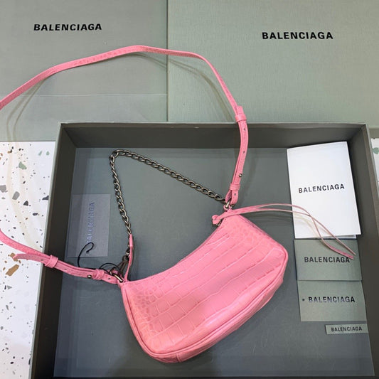 BLN-Ciaga Le Cagole Mini Bag With Chain In Pink, For Women,  Bags 8.2in/21cm
