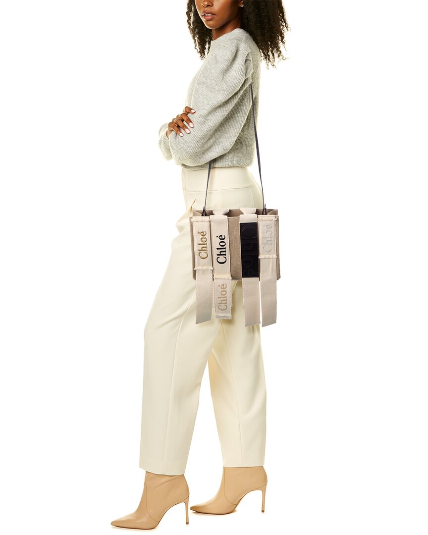 CHL - CC o? Woody Small Canvas & Leather Tote