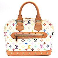 Louis Vuitton Alma Multicolor White Handbag