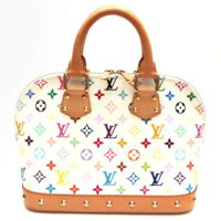 Louis Vuitton Alma Multicolor White Handbag