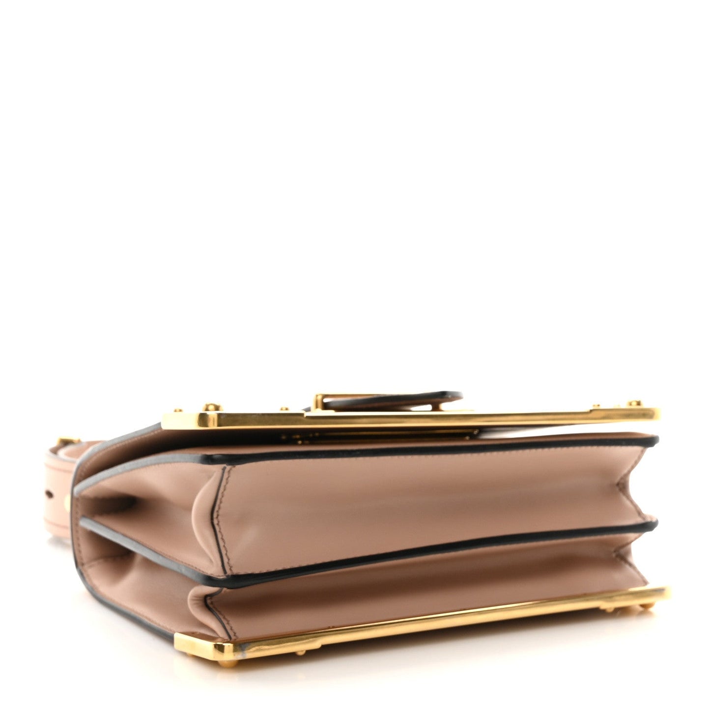 Prada City Calf Saffiano Cahier Bag Cammeo