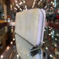 Dior Beige Patent Leather Logo Zip Wallet