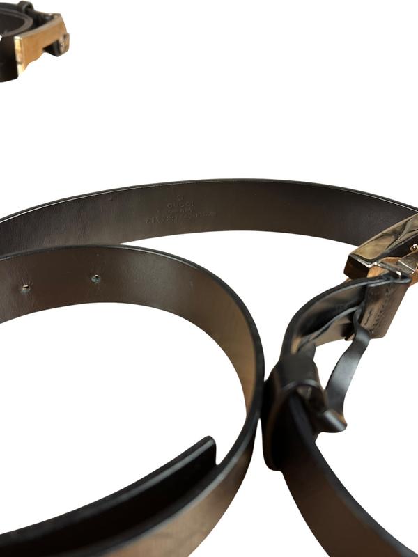 Gucci G Logo Leather Belt