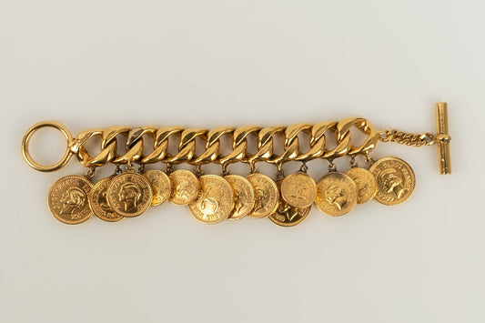 Bracelet doré Chanel