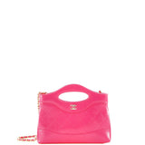 CHANEL 31 Shopping Bag Clutch with Chain Quilted Calfskin Small