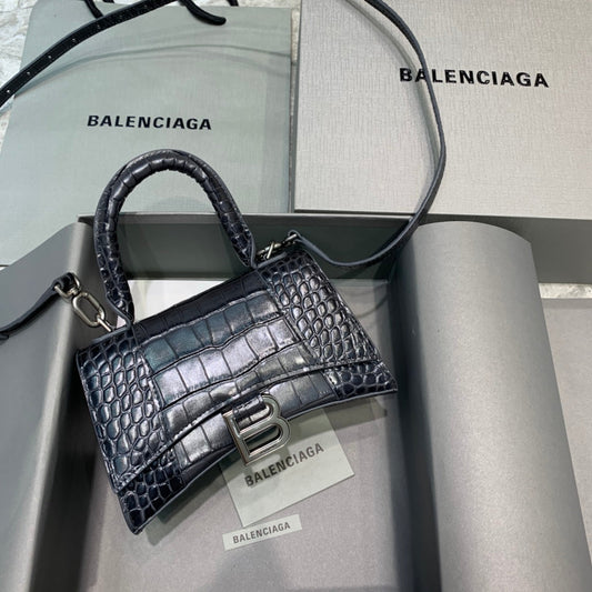 BLN-Ciaga Hourglass XS Handbag In Dark Grey, For Women,  Bags 7.4in/19Amelia5935461LR6Y1309
